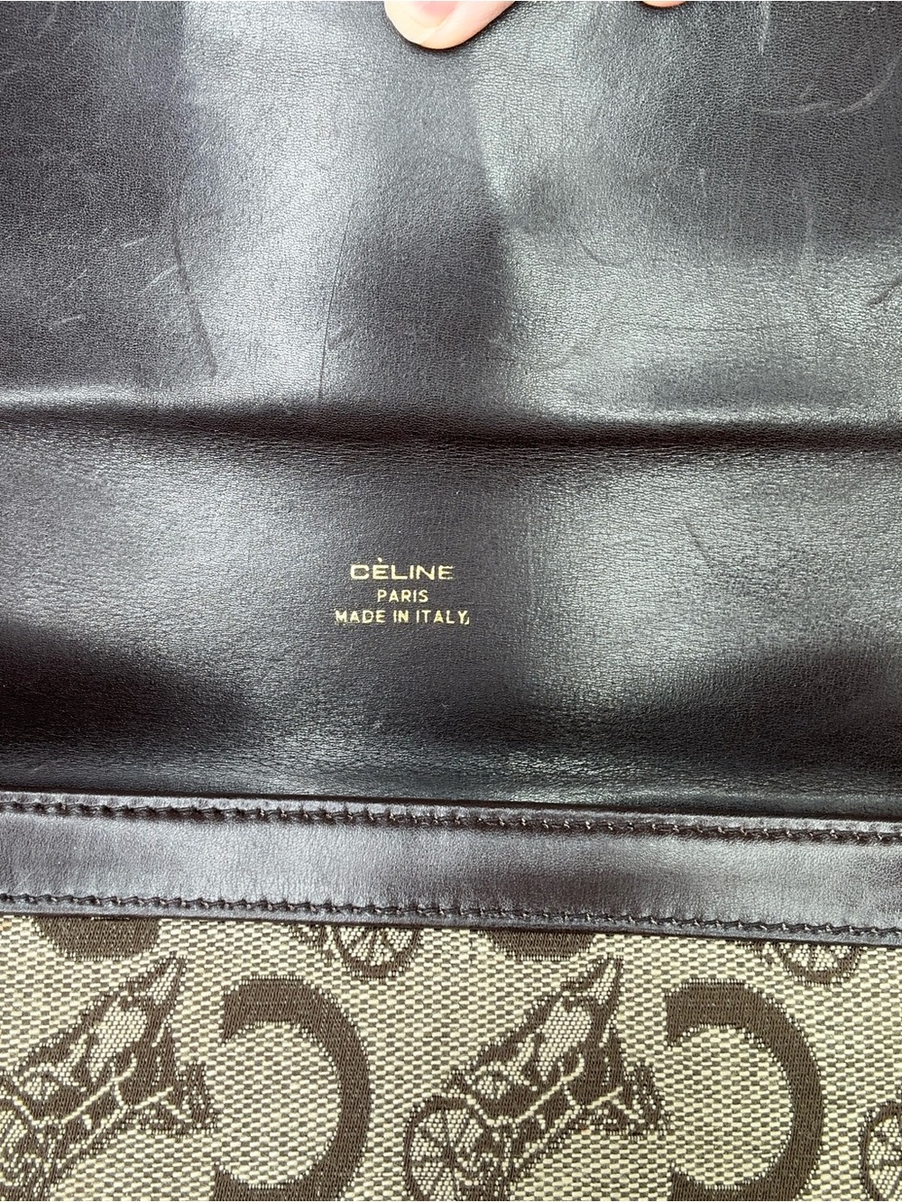 Vintage Celine Horse Carriage Front Buckle Box Shoulder Bag Italy COA Sulky - Picture 12 of 15
